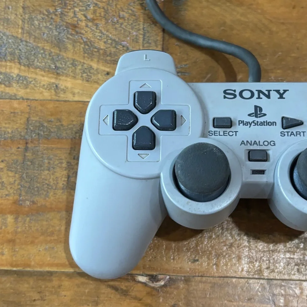 Sony PlayStation DualShock Analog Controller Gray SCPH-1200 PS1 Wired Not Tested